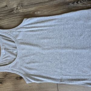 Nuuds Light Gray Women's Slinky Rib Tank Top